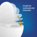 Комплект унитаза Cersanit City Smart CO DPL EO Slim с сиденьем Микролифт и инсталляцией Vector с клавишей смыва Черный матовый Хром