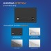 Комплект унитаза Cersanit City Smart CO DPL EO Slim с сиденьем Микролифт и инсталляцией Vector с клавишей смыва Черный матовый Хром