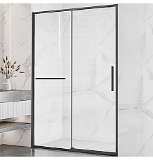 Душевая дверь Vincea Slim Soft 130 VDS-1SS130CLGM профиль Вороненая сталь стекло прозрачное