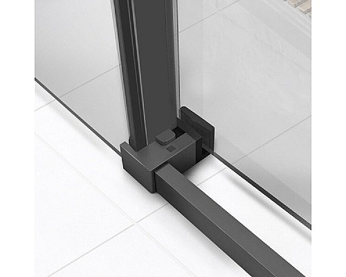 Душевая дверь Vincea Slim Soft 130 VDS-1SS130CLGM профиль Вороненая сталь стекло прозрачное