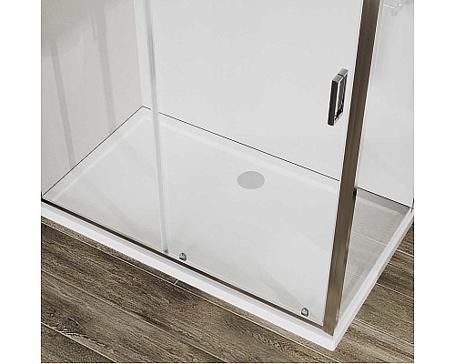 Душевой уголок Vincea City 110x90 VSR-5CT9011CL профиль Хром стекло прозрачное