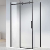 Душевой уголок Vincea Como-N 160x90 профиль Черный стекло прозрачное