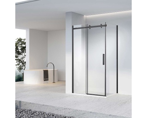 Душевой уголок Vincea Como-N 160x90 VSR-4CN9016CLB профиль Черный стекло прозрачное