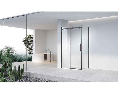 Душевой уголок Vincea Como-N 160x90 VSR-4CN9016CLB профиль Черный стекло прозрачное