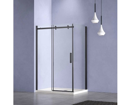 Душевой уголок Vincea Como-N 160x90 VSR-4CN9016CLB профиль Черный стекло прозрачное