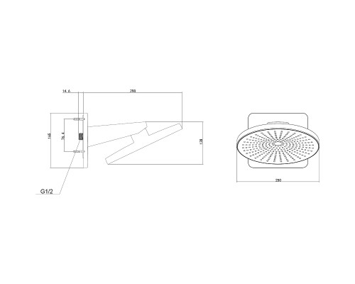Душевая система Vincea Inspire VSFW-3I22MT5MB с термостатом Черная матовая