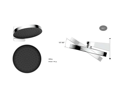 Душевая система Vincea Inspire VSFW-3I21MT3RGM с термостатом Вороненая сталь