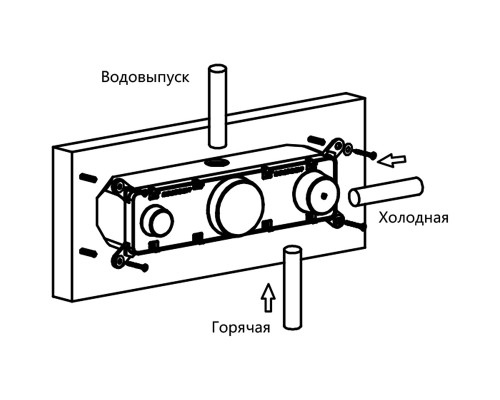 Душевая система Vincea VSFW-422TI4GM с термостатом Вороненая сталь