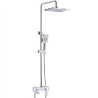 Душевая система Rose R27F Белая Хром