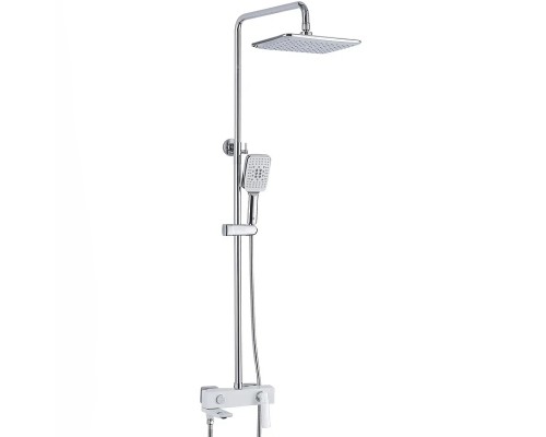 Душевая система Rose R27F Белая Хром