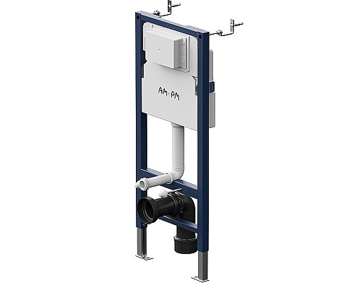 Комплект унитаза с инсталляцией AM.PM Sense FlashClean IS90201.741701 с сиденьем Микролифт и Белой глянцевой клавишей смыва