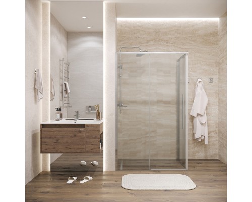 Душевая стенка Grossman Galaxy 80 200.K33.01.80.10.02 профиль Хром стекло шиншилла