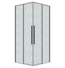 Душевой уголок Grossman Galaxy 100х100 300.K33.01.1010.10.02 профиль Хром стекло шиншилла