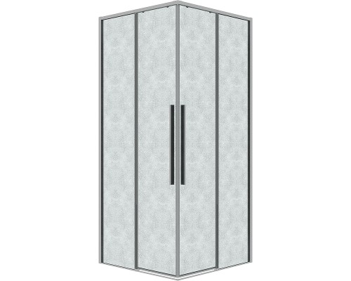 Душевой уголок Grossman Galaxy 100х100 300.K33.01.1010.10.02 профиль Хром стекло шиншилла