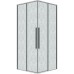 Душевой уголок Grossman Galaxy 100х100 300.K33.01.1010.10.02 профиль Хром стекло шиншилла