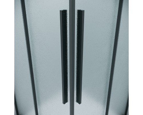 Душевой уголок Grossman Galaxy 90х90 300.K33.01.9090.21.02 профиль Черный матовый стекло шиншилла