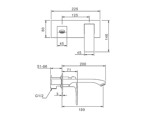 Смеситель для раковины Raglo R01.11.09 Графит матовый