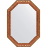 Зеркало Evoform Octagon 51х71 BY 7053 в багетной раме - Бронзовые бусы на дереве 60 мм