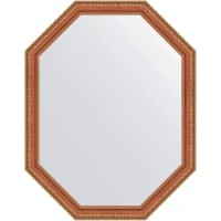 Зеркало Evoform Octagon 71х91 в багетной раме - Бронзовые бусы на дереве 60 мм