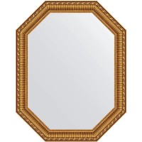 Зеркало Evoform Octagon 55х70 BY 7058 в багетной раме - Золотой акведук 61 мм