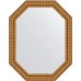 Зеркало Evoform Octagon 55х70 BY 7058 в багетной раме - Золотой акведук 61 мм