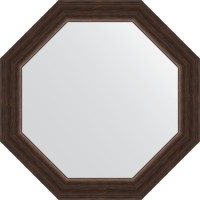 Зеркало Evoform Octagon 56х56 BY 3987 в багетной раме - Палисандр 62 мм