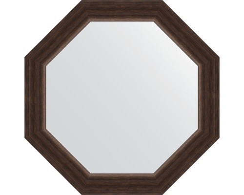 Зеркало Evoform Octagon 56х56 BY 3987 в багетной раме - Палисандр 62 мм