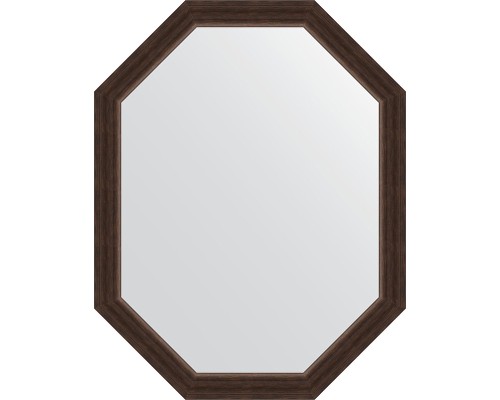 Зеркало Evoform Octagon 71х91 в багетной раме - Палисандр 62 мм
