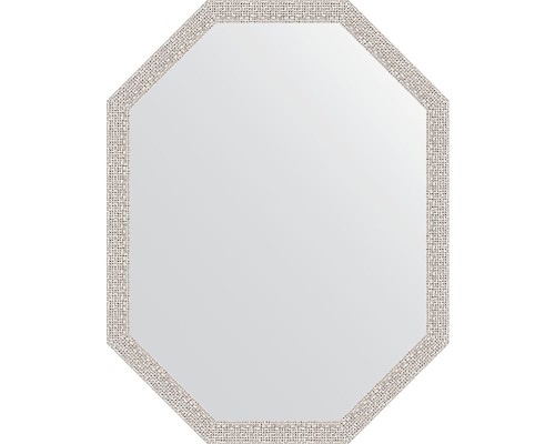 Зеркало Evoform Octagon 68x88 в багетной раме - Мозаика хром 46 мм