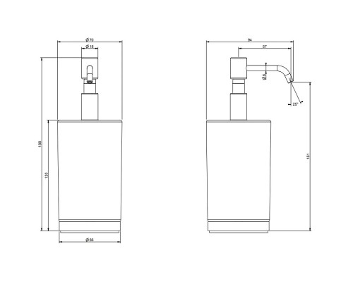 Дозатор для жидкого мыла Gessi Emporio Accessories 38839#031 Хром