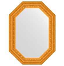 Зеркало Evoform Octagon 54x74 в багетной раме - Сусальное золото 80 мм
