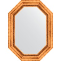 Зеркало Evoform Octagon 56x76 BY 7161 в багетной раме - Римское золото 88 мм