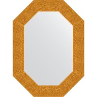 Зеркало Evoform Octagon 56x76 BY 7181 в багетной раме - Чеканка золотая 90 мм