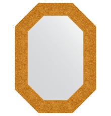 Зеркало Evoform Octagon 56x76 в багетной раме - Чеканка золотая 90 мм