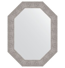 Зеркало Evoform Octagon 66x86 в багетной раме - Чеканка серебряная 90 мм