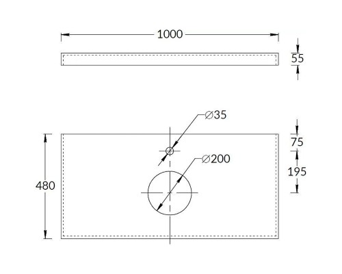 Столешница под раковину Kerama Marazzi Canaletto Риальто 100 CN100.SG560420R Бежевая матовая