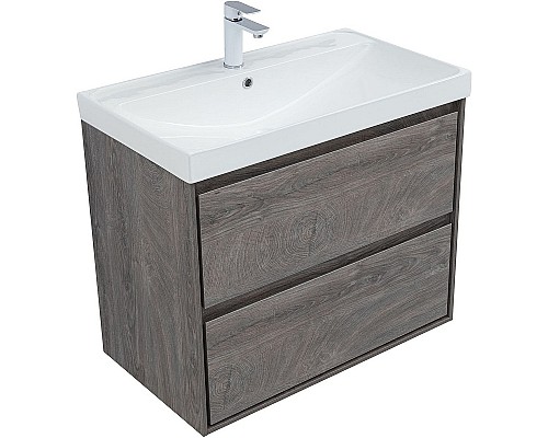 Тумба под раковину Aquanet Милан 80 336374 подвесная Дуб рошелье