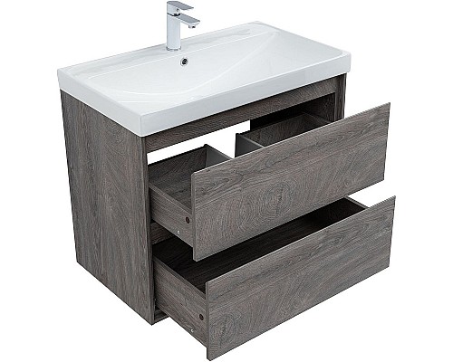 Тумба под раковину Aquanet Милан 80 336374 подвесная Дуб рошелье
