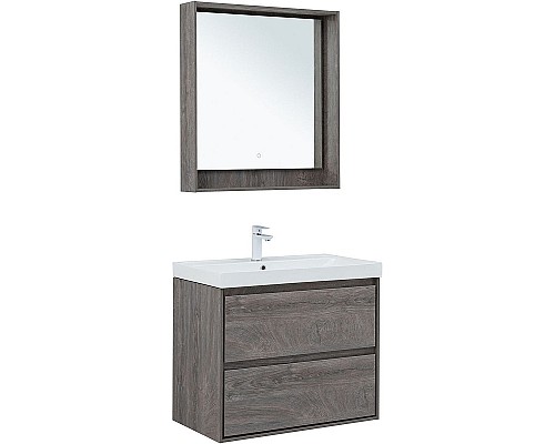 Тумба под раковину Aquanet Милан 80 336374 подвесная Дуб рошелье