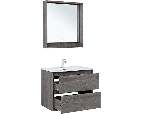 Тумба под раковину Aquanet Милан 80 336374 подвесная Дуб рошелье