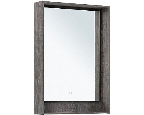 Зеркало Aquanet Милан 60 336393 с подсветкой Дуб рошелье с сенсорным выключателем