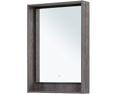 Зеркало Aquanet Милан 60 336393 с подсветкой Дуб рошелье с сенсорным выключателем
