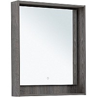 Зеркало Aquanet Милан 70 336394 с подсветкой Дуб рошелье с сенсорным выключателем