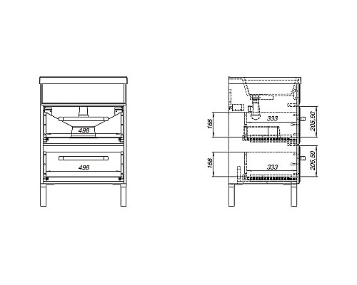 Тумба под раковину Aquanet Лукка 58 302396 подвесная Белая глянцевая