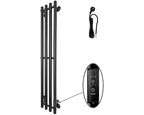 Электрический полотенцесушитель Altasan Арго 120х21 Арго12021ЧМ Черный муар