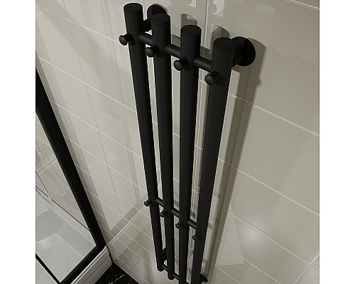 Электрический полотенцесушитель Altasan Арго 120х21 Арго12021ЧМ Черный муар