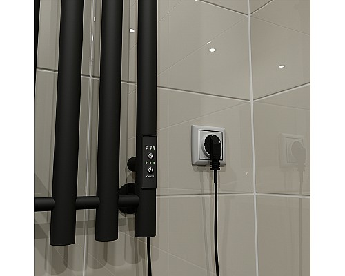 Электрический полотенцесушитель Altasan Арго 120х21 Арго12021ЧМ Черный муар