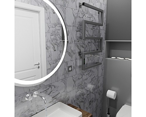 Электрический полотенцесушитель Altasan ШалимарПроф 80x50 ШалимарПроф8050Г Графит