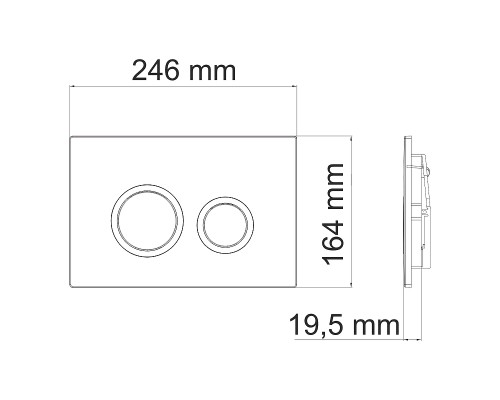Инсталляция WasserKRAFT Alme 15TLT.010.ME.WH01 для унитаза с Белой клавишей смыва