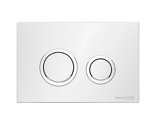 Инсталляция WasserKRAFT Abens 20TLT.010.ME.BL.WH01 для унитаза Черное стекло с Белой клавишей смыва